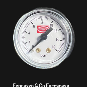 Quick Mill Pumpenmanometer (16 Bar) – Mit Logo